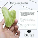 BAIMEI Jade Roller & Gua Sha Set Face Roller and Gua Sha Facial Tools for Skin Care Routine and Puffiness-Green - Image 5